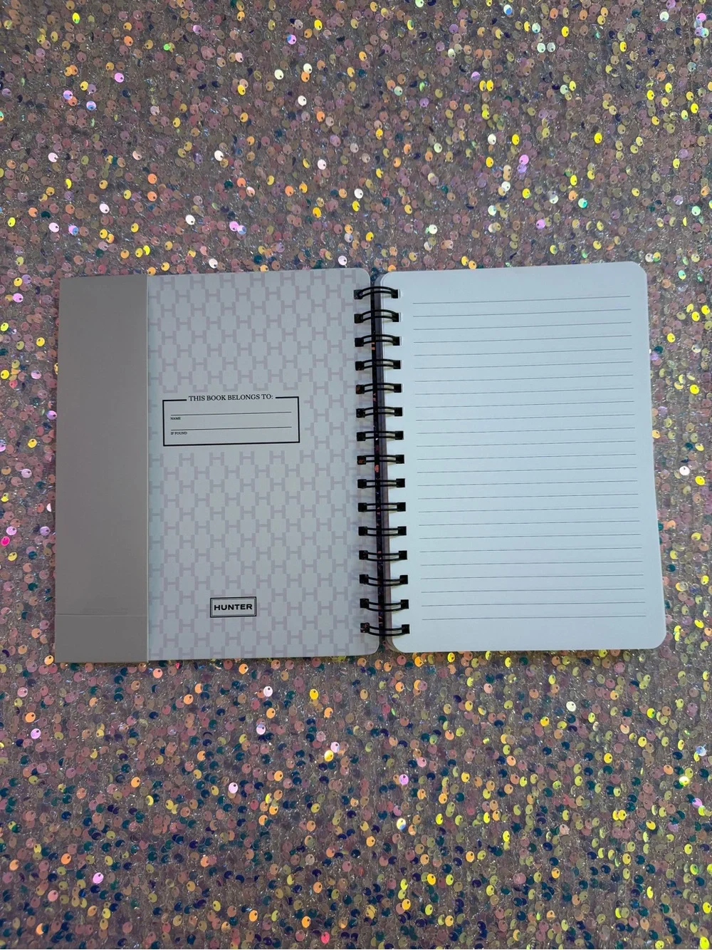 NWT Hunter Coral Header Weekly Desk Pad and Blue Spiral Notebook Set